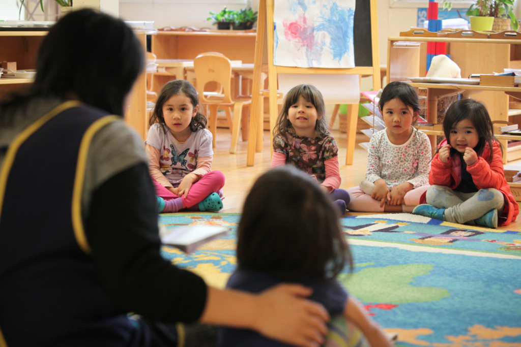 A Montessori teacher encourages, respects, and loves each child as a special, unique individual.